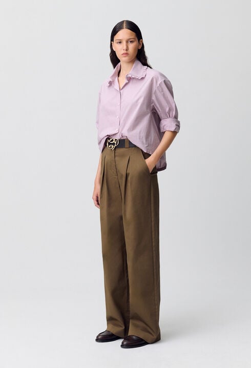 Camisa de popelina a cuadros
