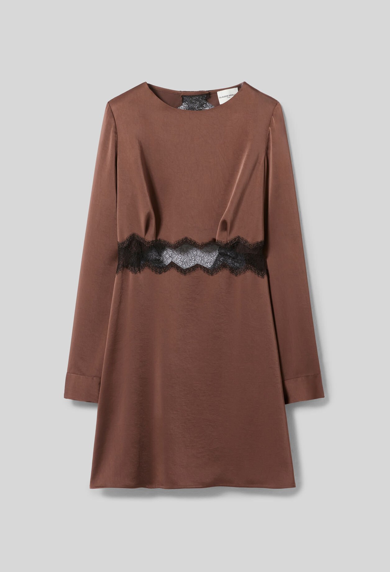 Vestido corto satinado