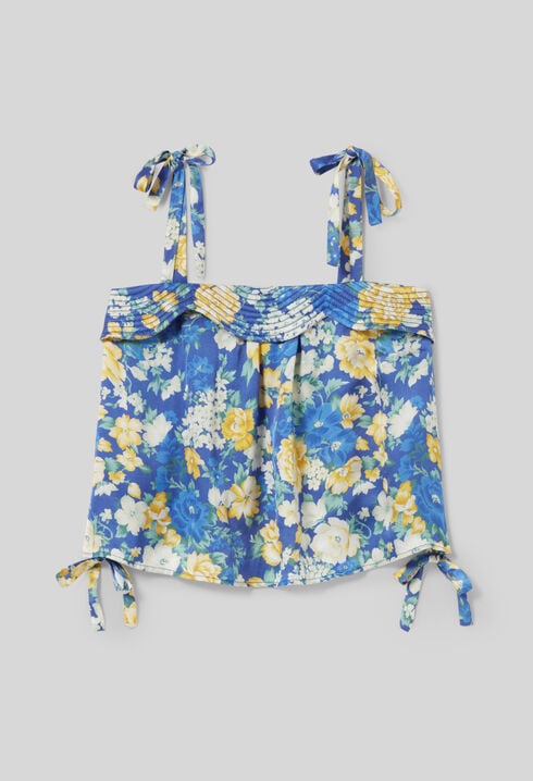 Top estampado con tirantes