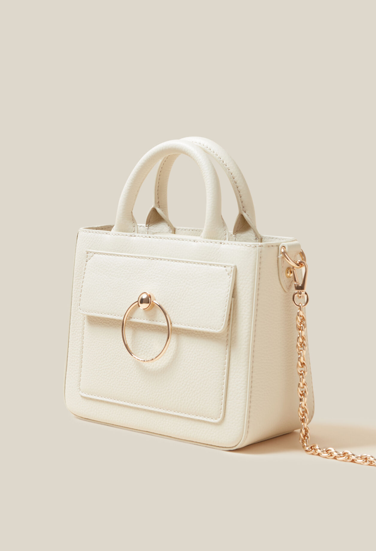Bolso Anouck piel granulada cadena