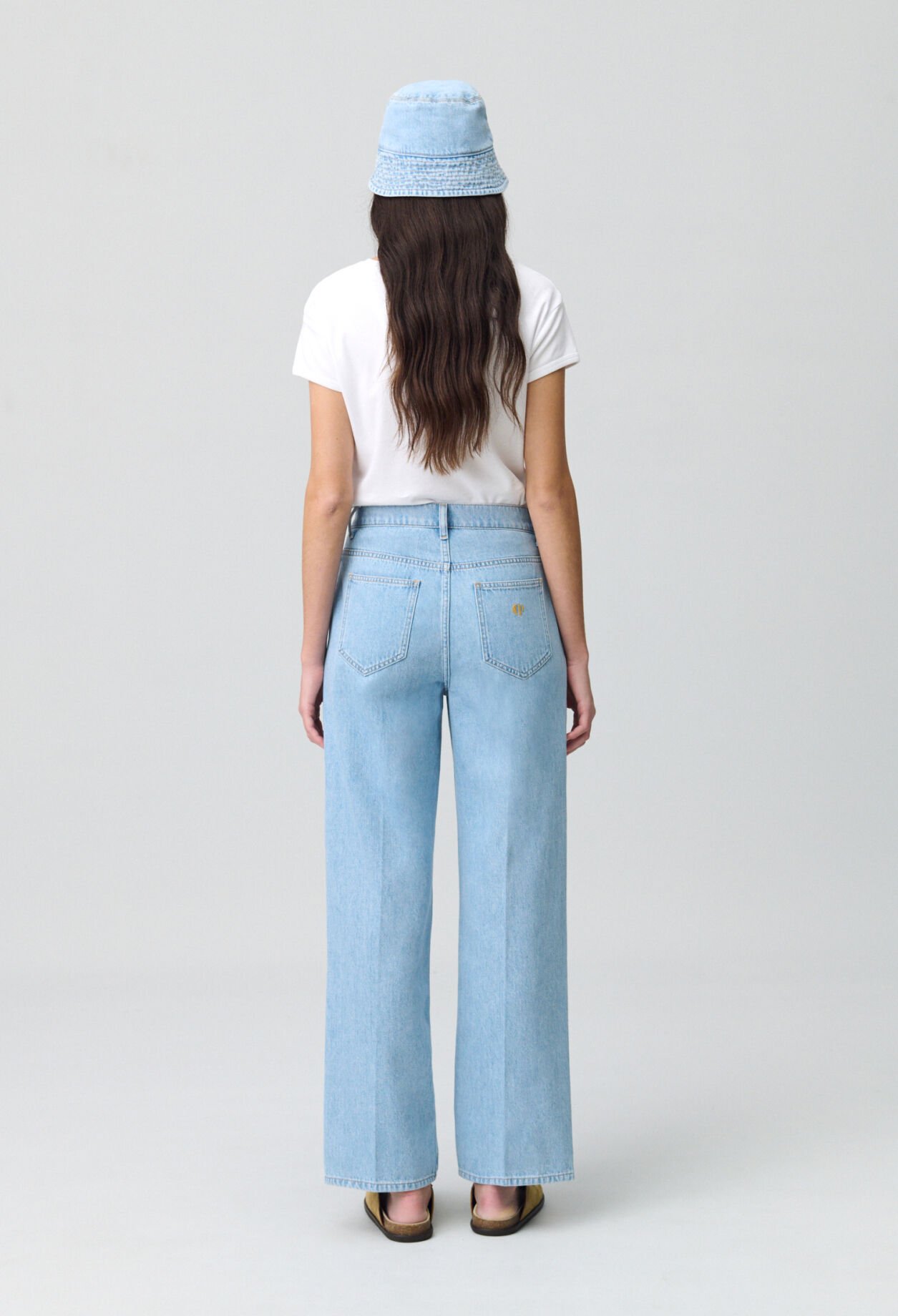 Vaqueros anchos de denim