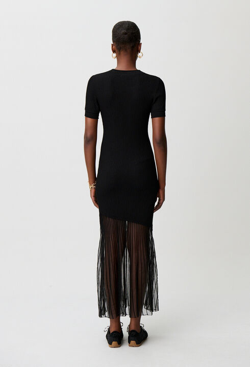 Vestido corto de punto evas&eacute;