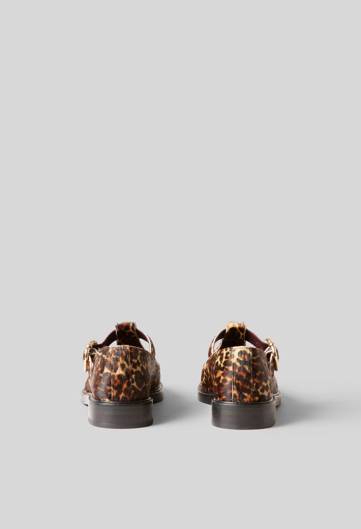 Babies de cuero estampado leopardo