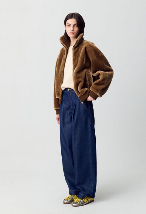 Chaqueta de piel sintética