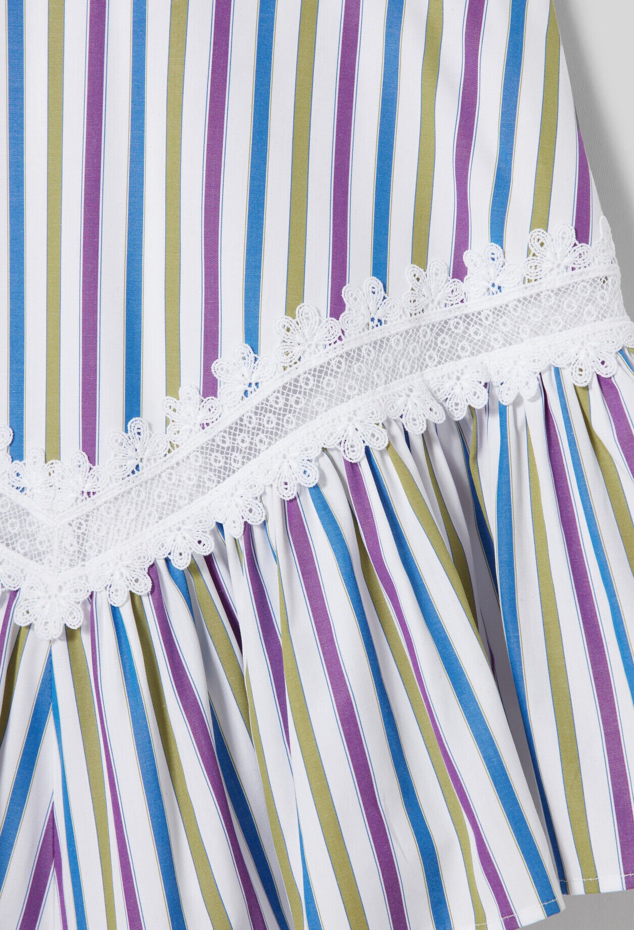 Falda corta de rayas