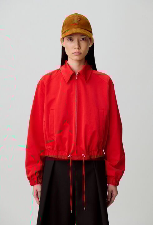 Cazadora corta satinada