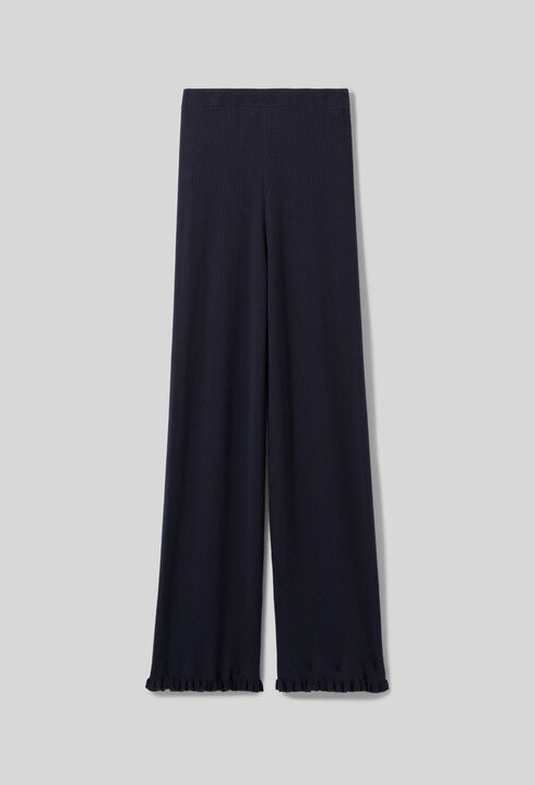 Pantalón de punto acampanado