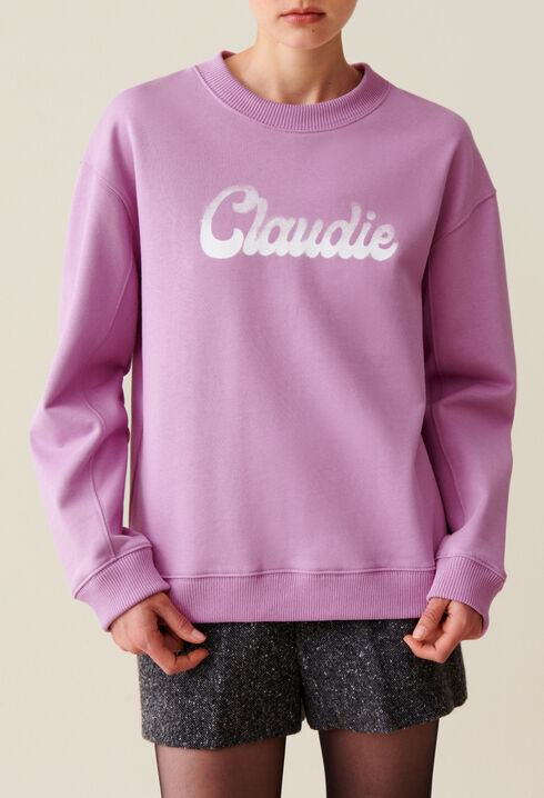 Sudadera amplia Claudie estampada