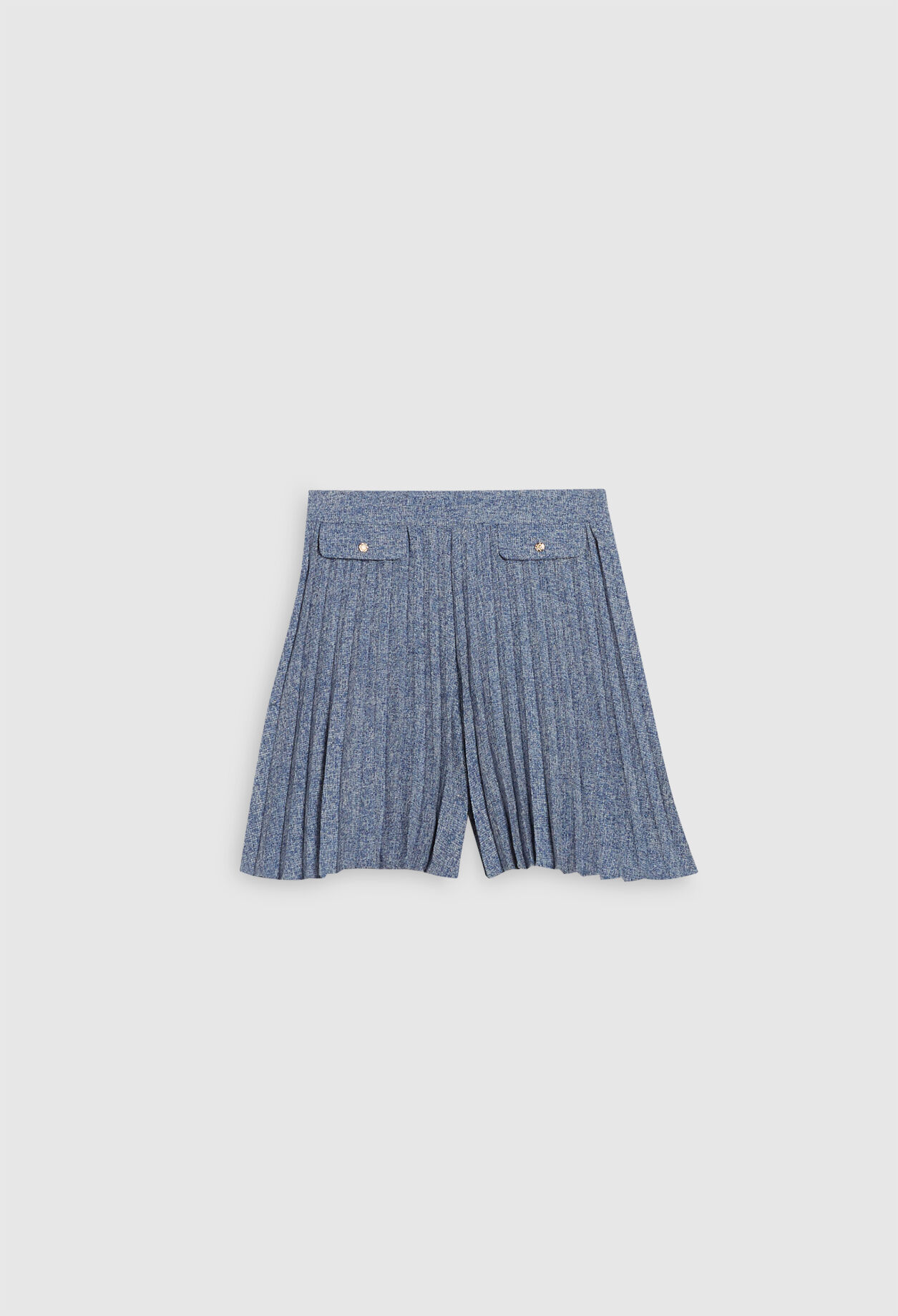 Pantalón corto plisado