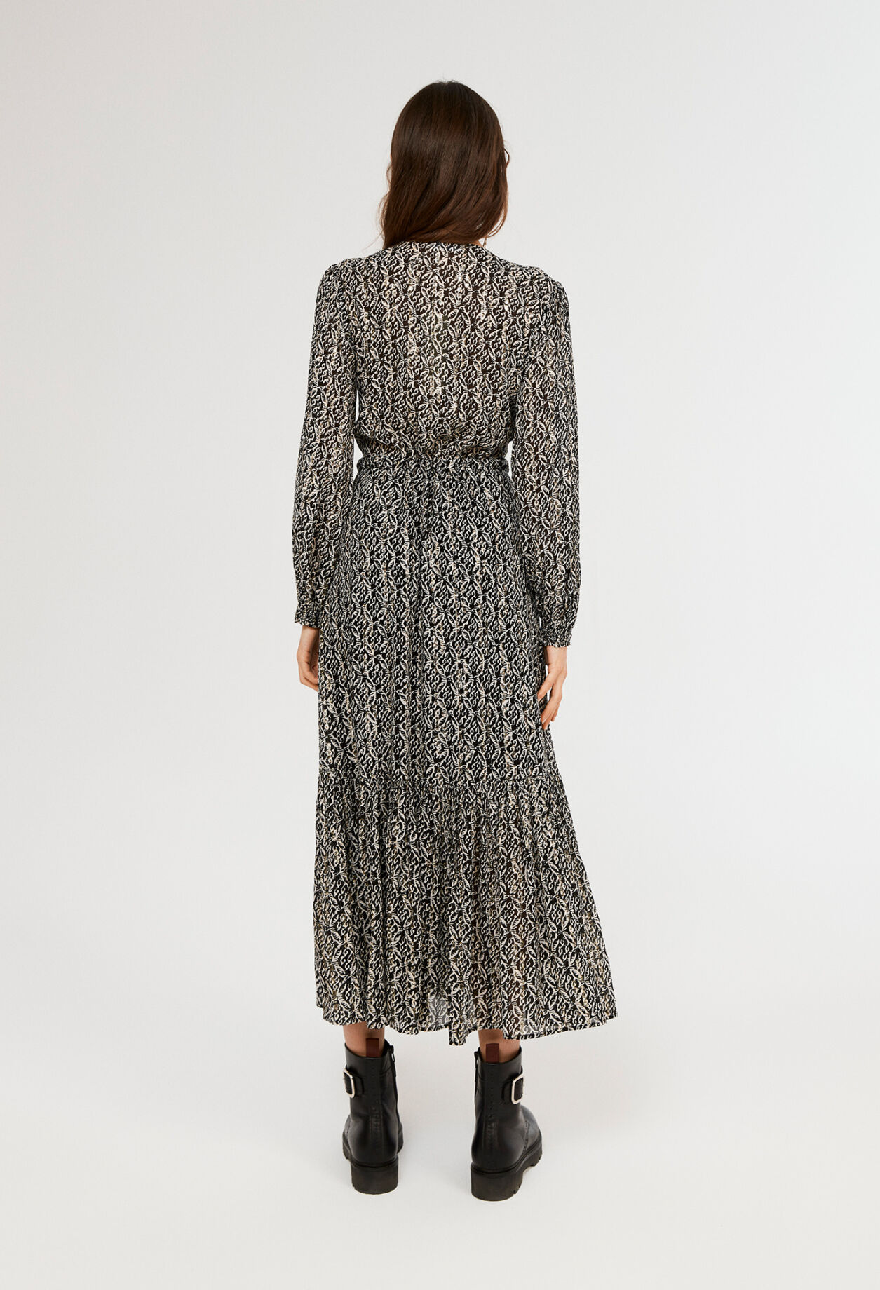 Vestido midi estampado