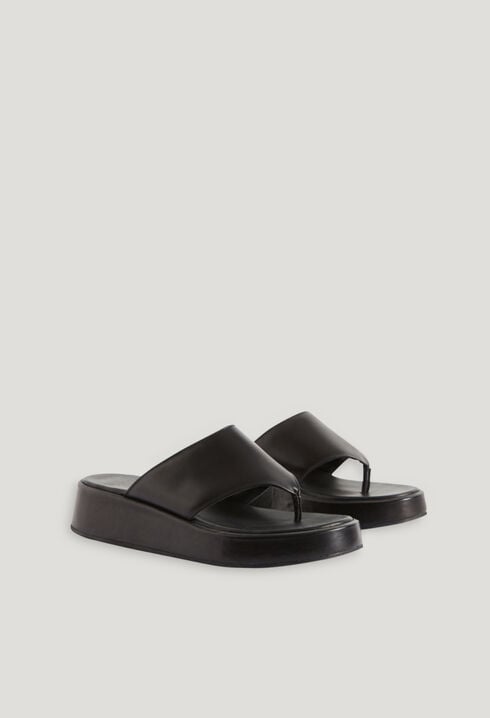 Sandalias piel negras