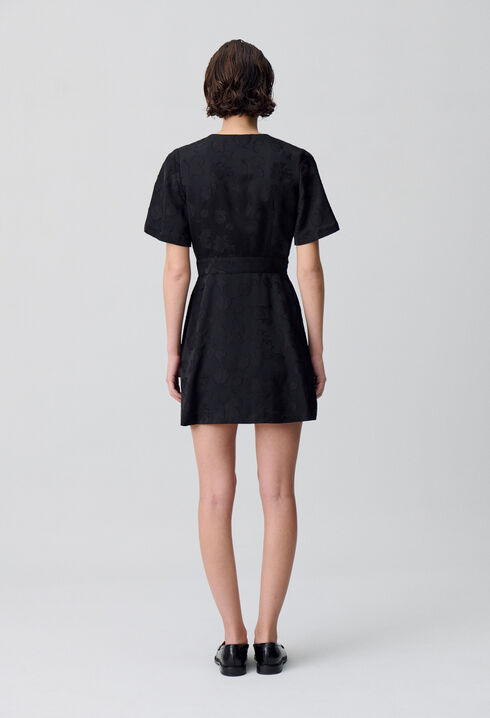Vestido corto tipo cruzado