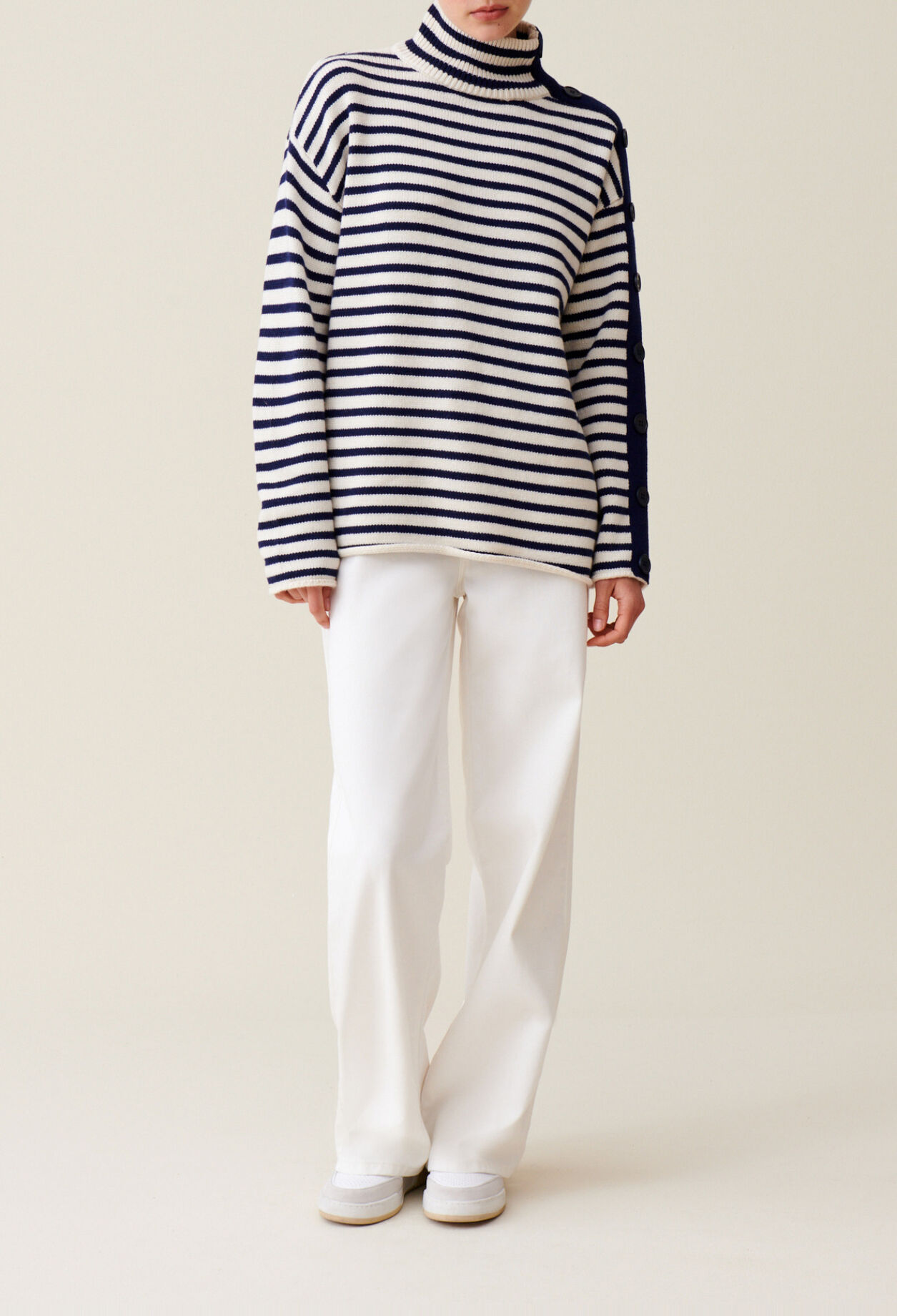 Jersey marinero cuello alto