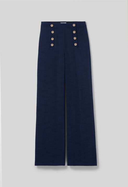 Pantalón con botones tipo pont