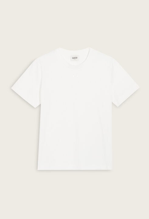 Camiseta de algodón color crudo 