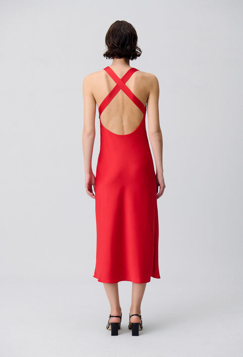 Vestido largo espalda descubierto