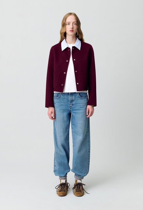 Chaqueta corta de lana