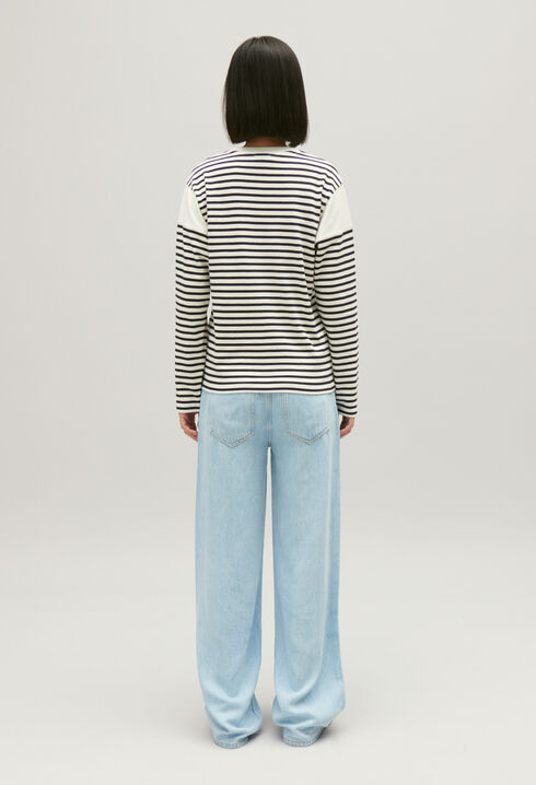 Camiseta Claudie bicolor 