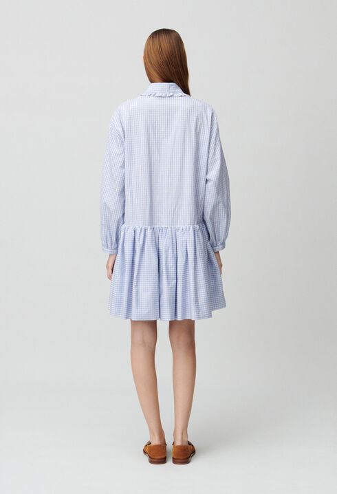 Vestido babydoll de cuadros