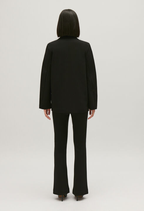 Chaqueta de traje oversize negra