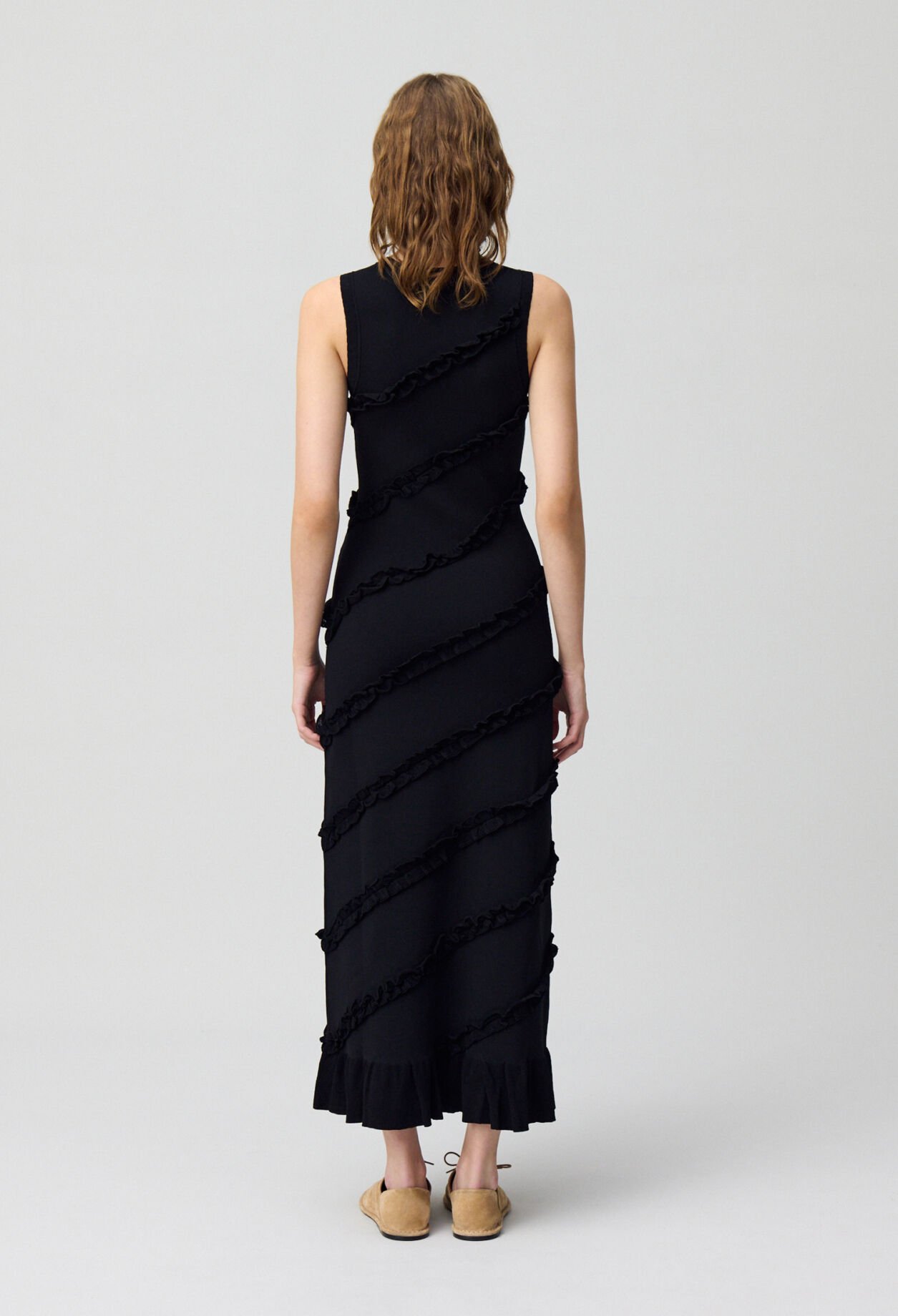 Vestido largo de punto fino