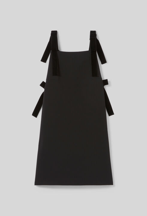 Vestido corto de terciopelo