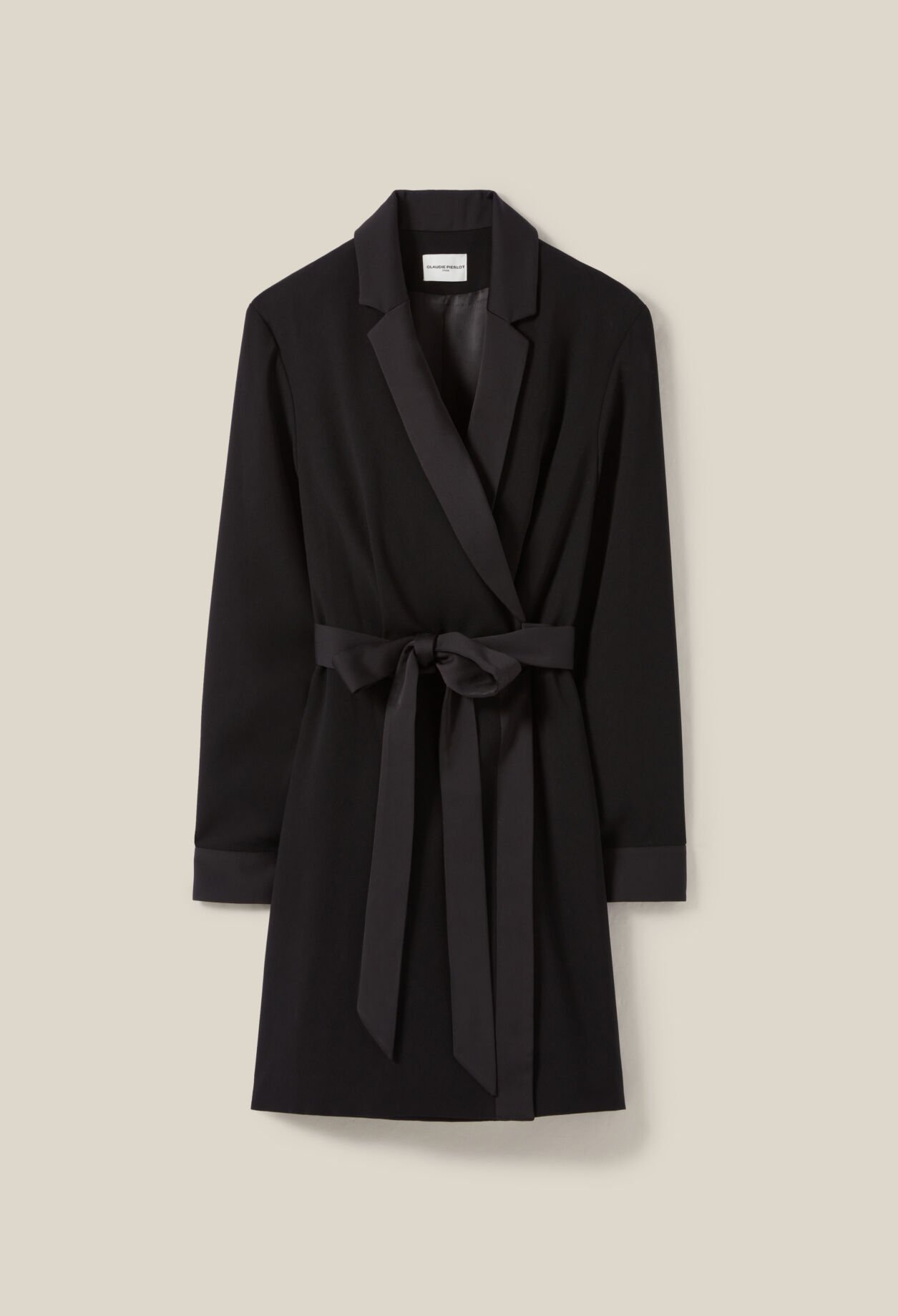 Vestido cruzado con solapa