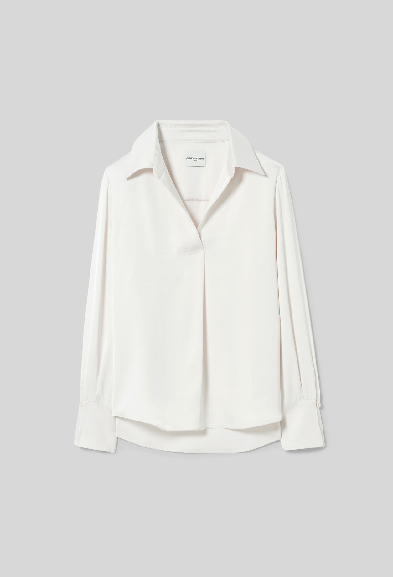 Blusa fluida con cuello