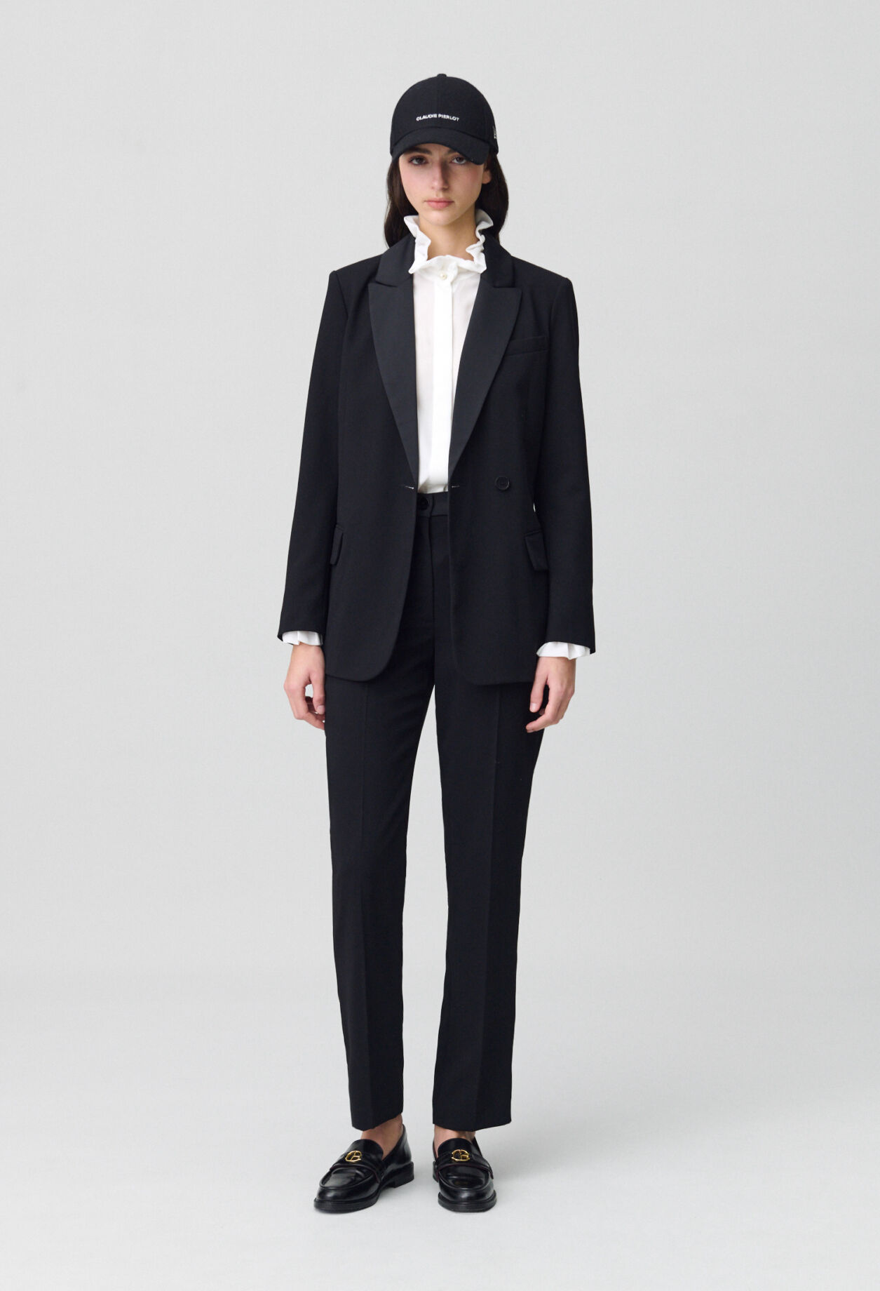 Chaqueta de traje con cinturón