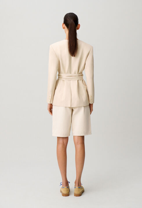 Chaqueta sastre cuello kimono