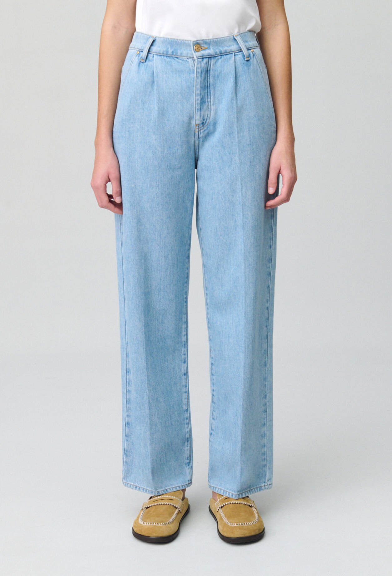 Vaqueros anchos de denim