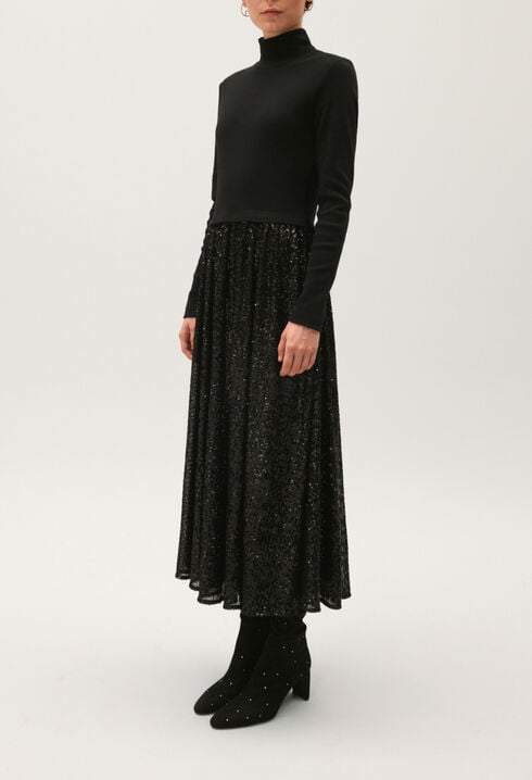 Vestido de lentejuelas negras