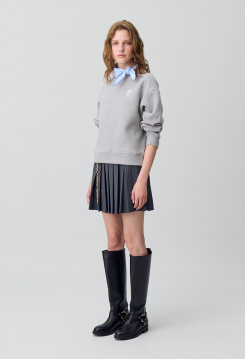 Sudadera con cuello pañuelo