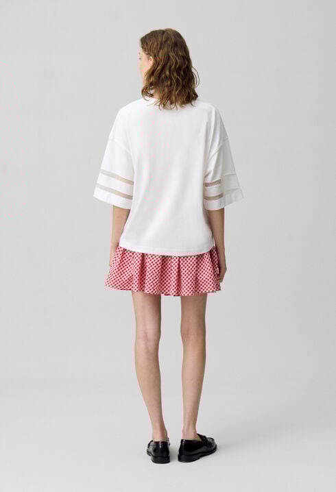 Camiseta de algodón oversize