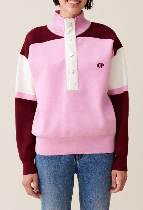 Sudadera cuello camionero