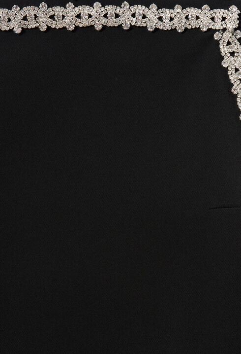 Vestido recto ajustado con lazos