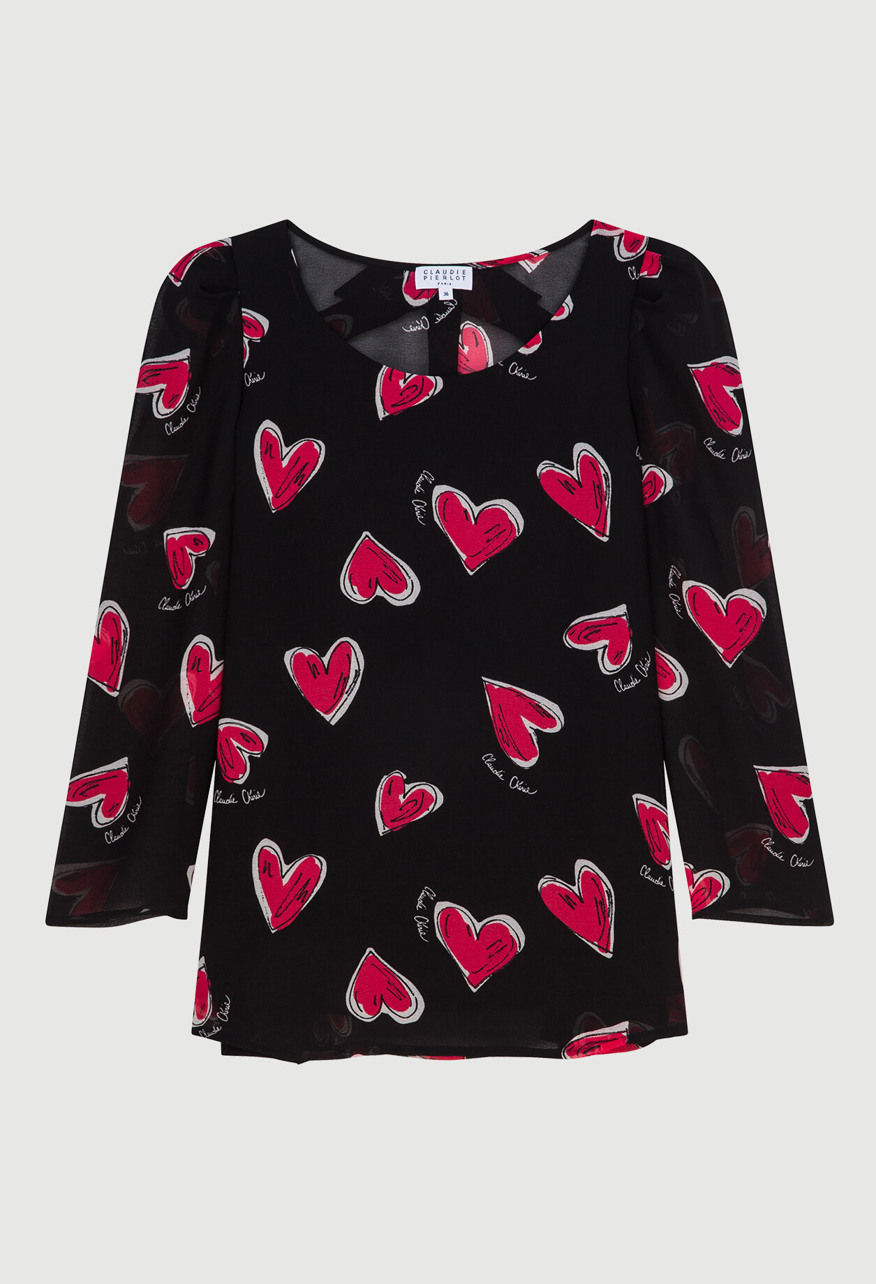 Blusa suelta estampada