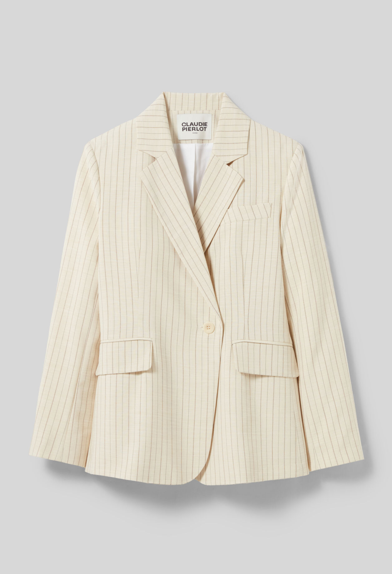 Chaqueta de traje a rayas