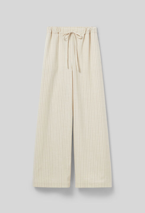 Pantalón ancho a rayas