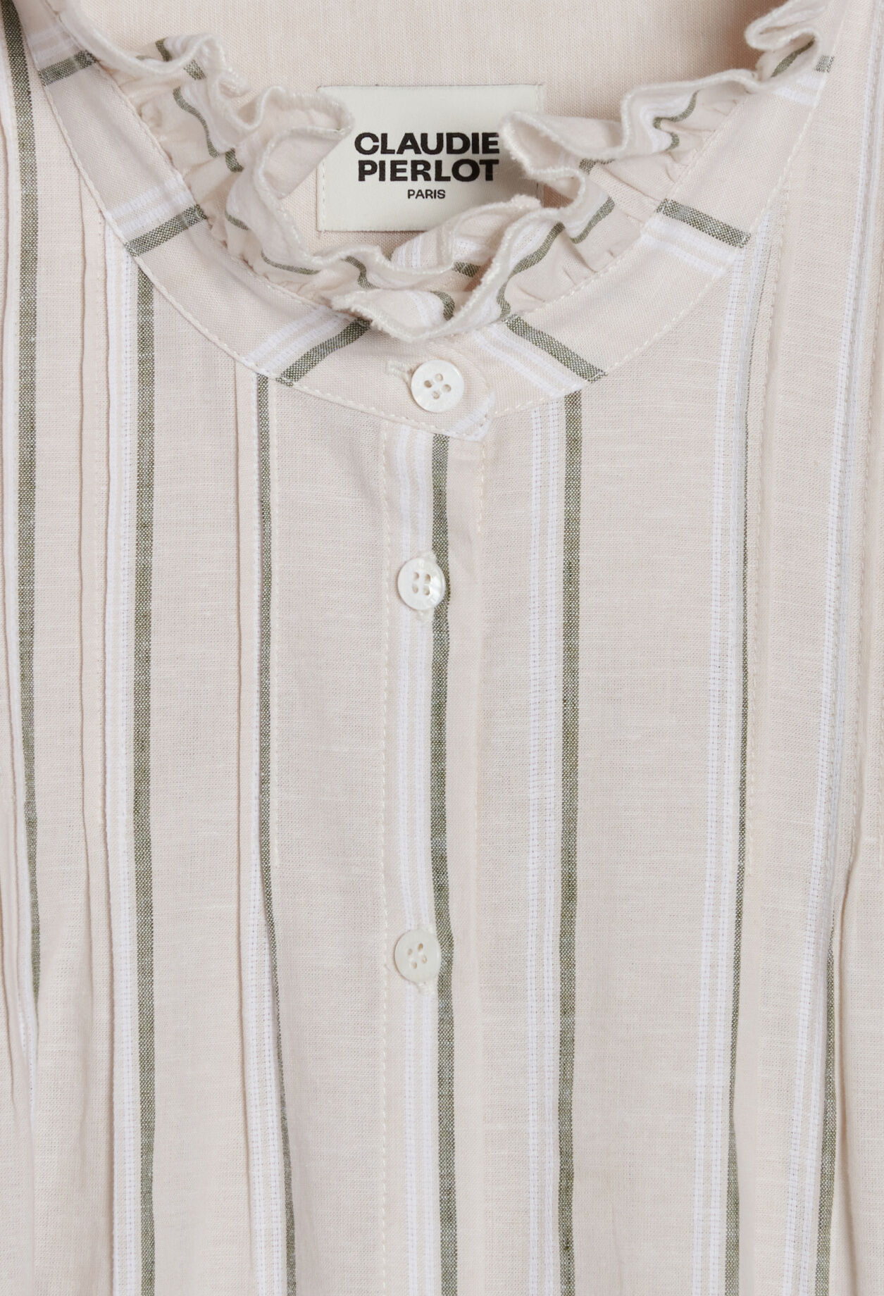 Camisa de rayas con volantes