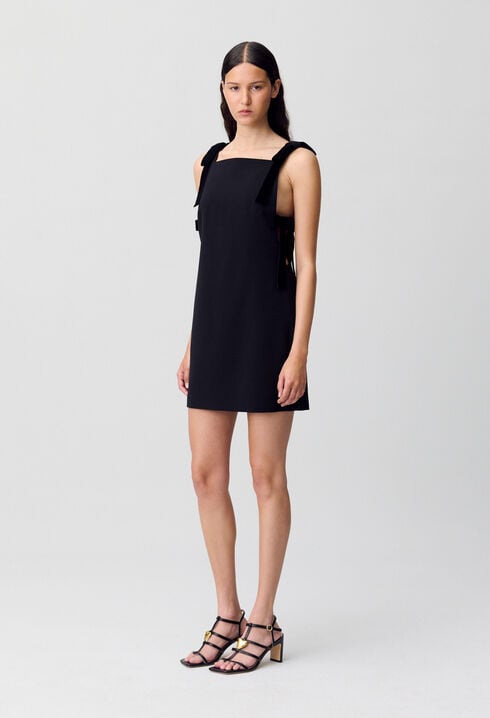 Vestido corto de terciopelo