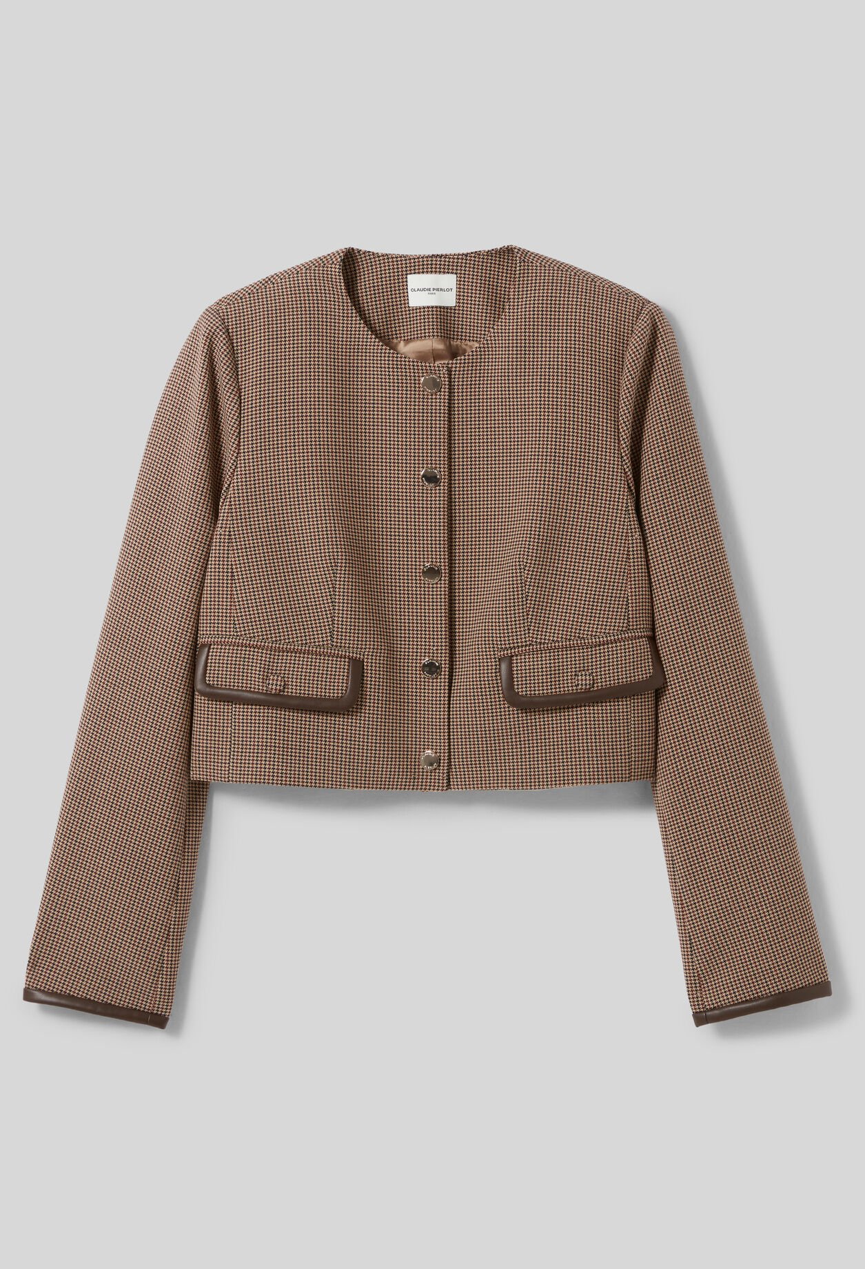 Chaqueta de corte recto y corto