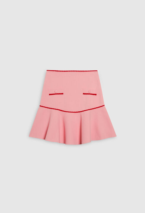Falda corta de punto