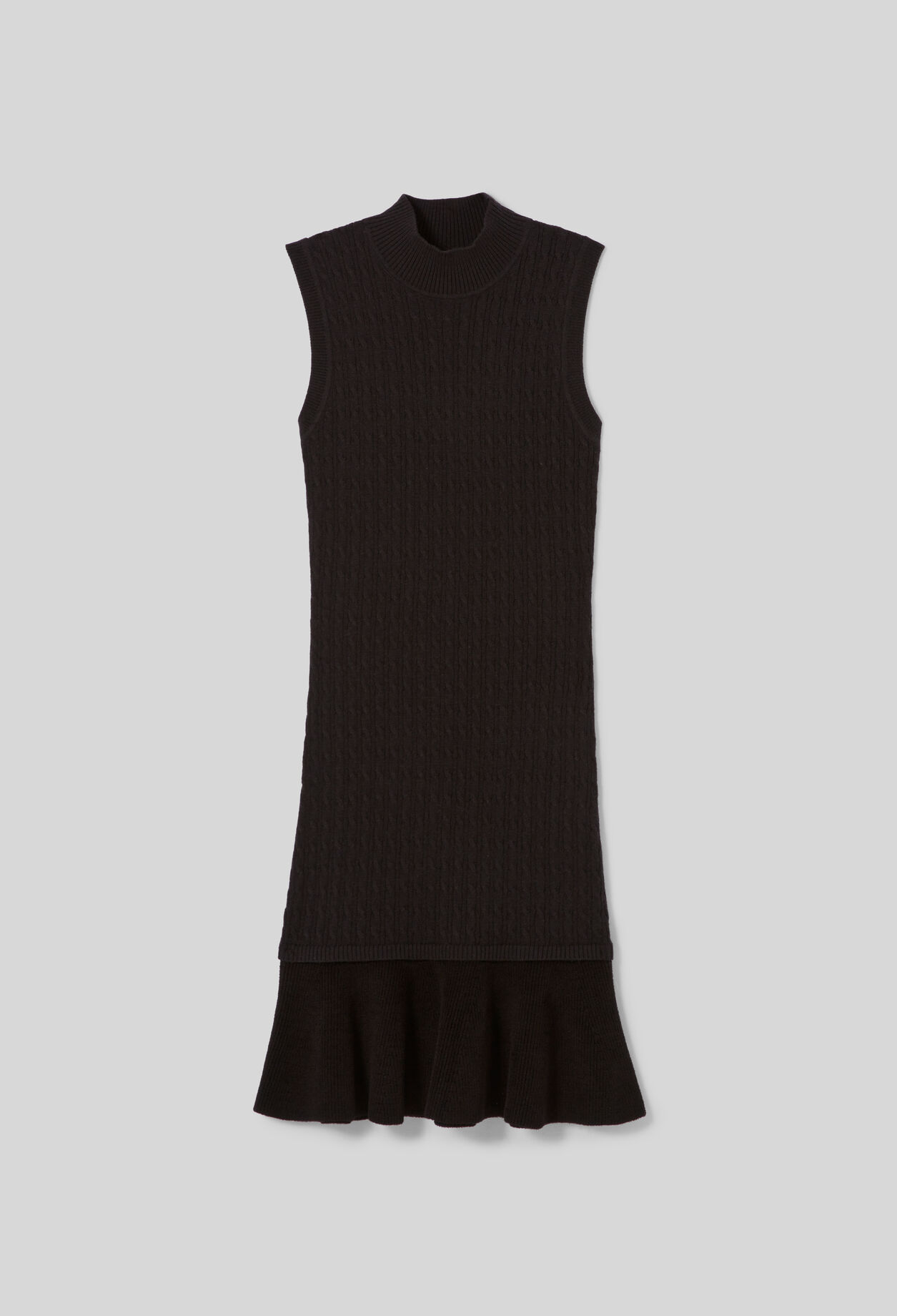 Vestido de punto con cuello alto