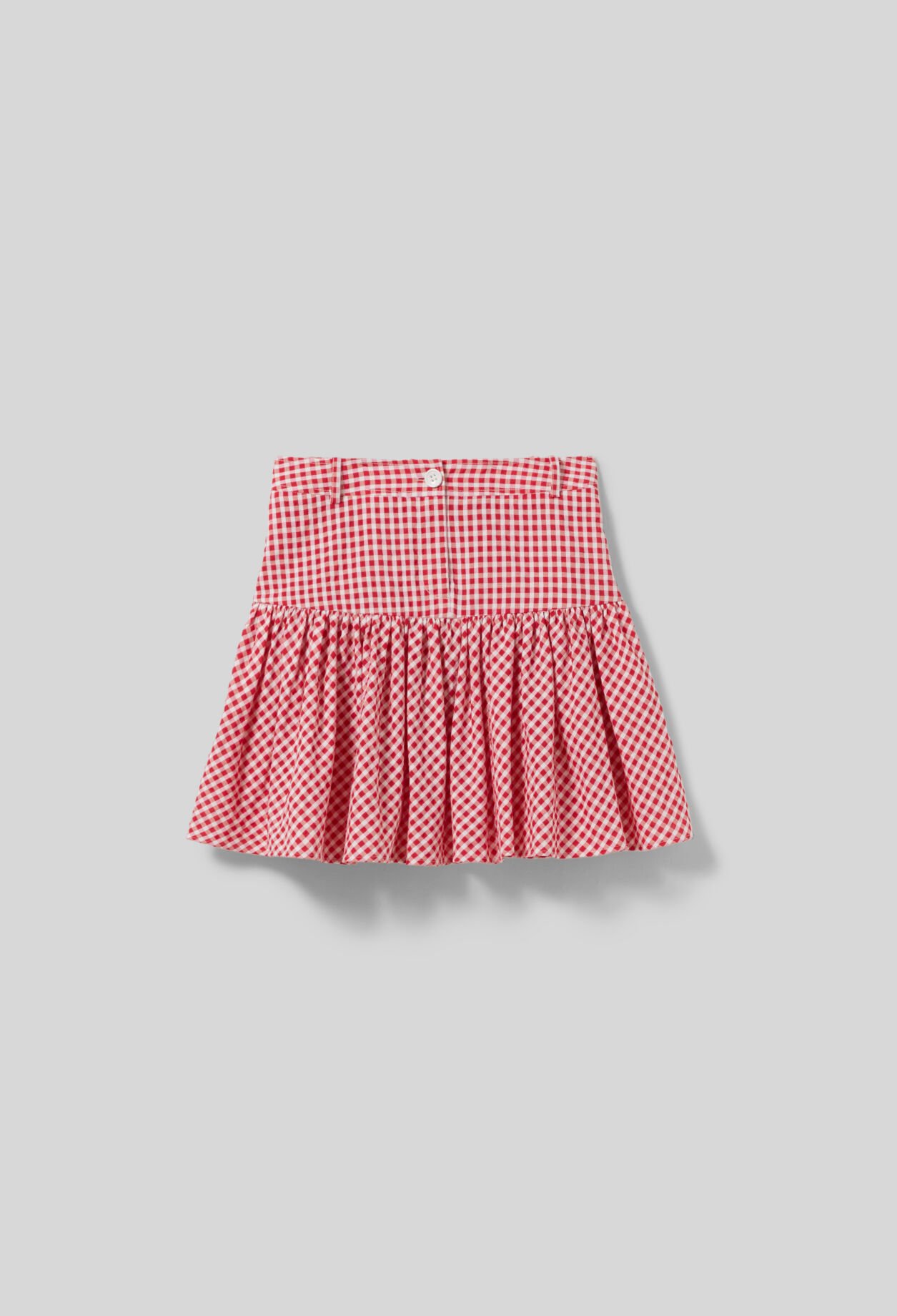 Falda corta de cuadros vichy