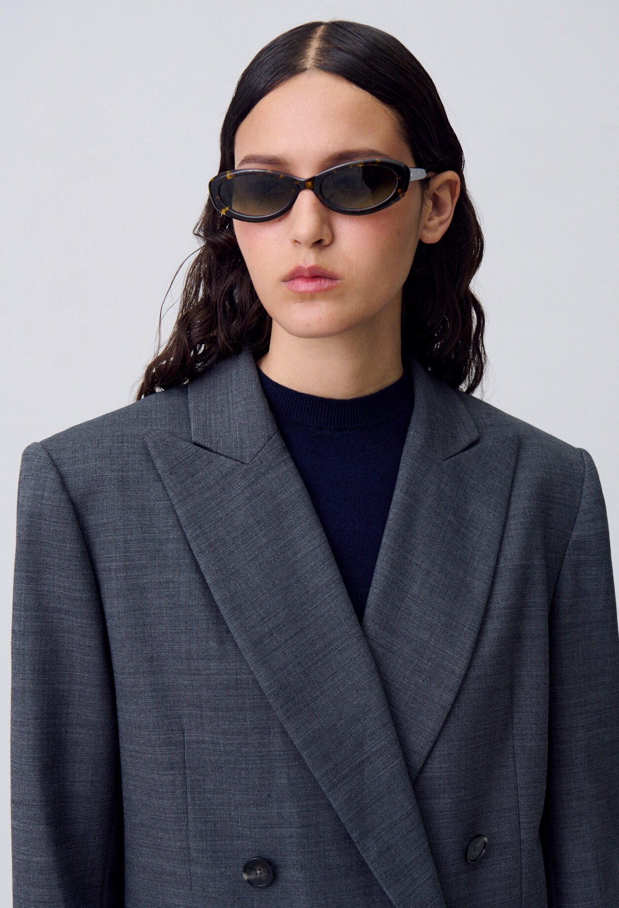 Chaqueta cruzada de traje