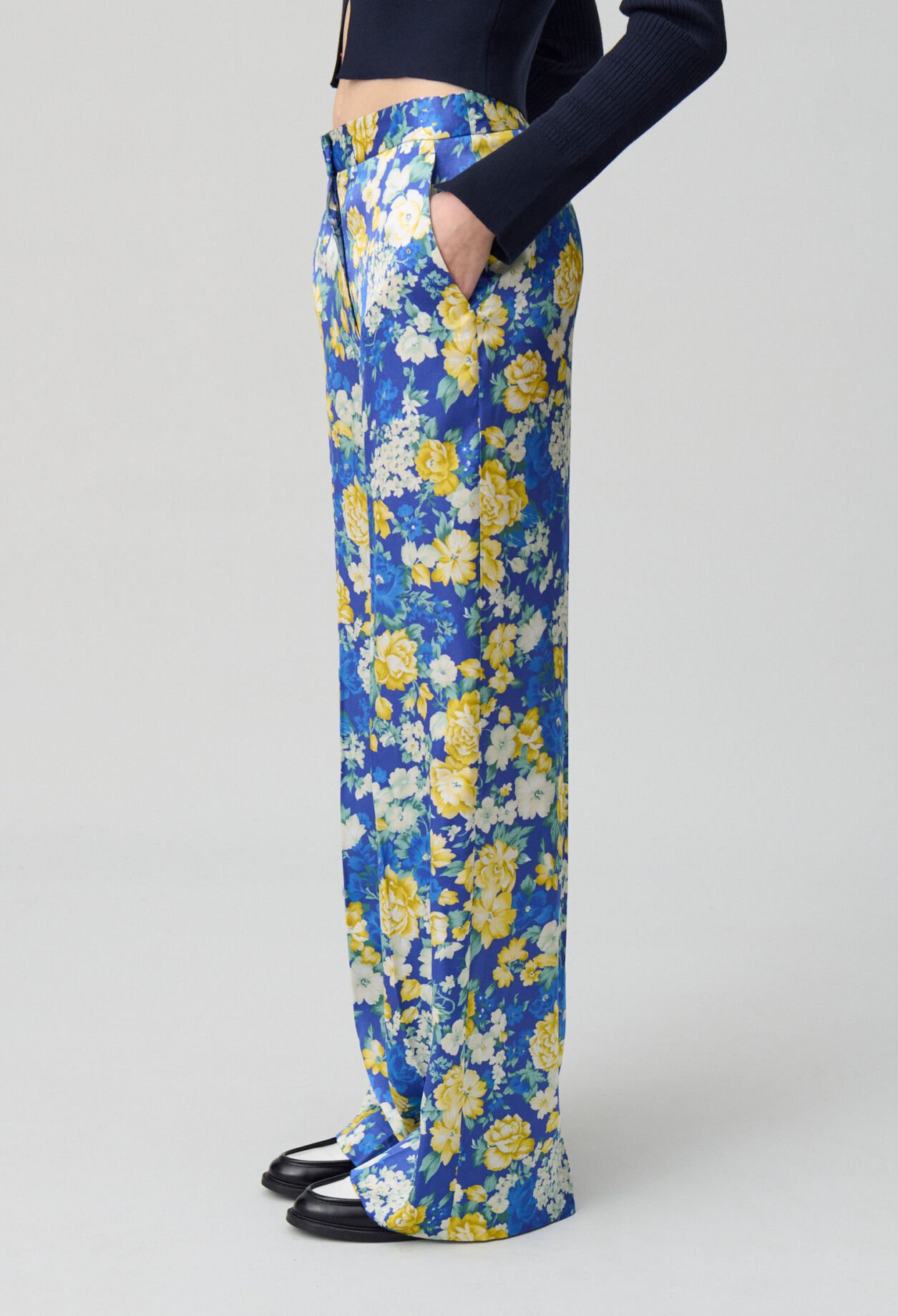 Pantalón ancho estampado