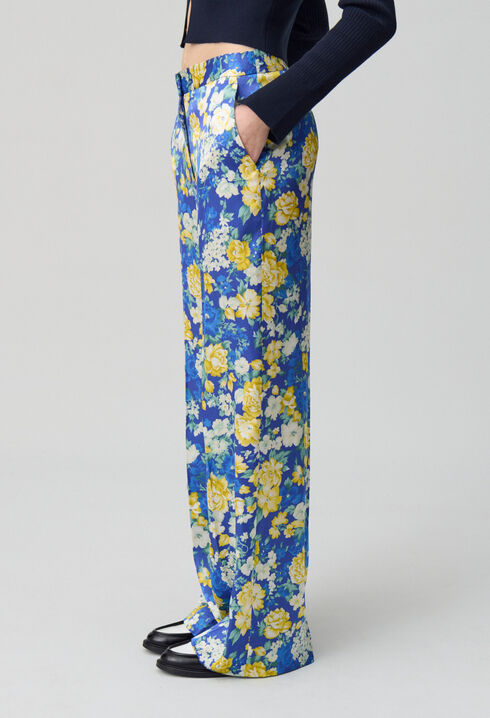 Pantalón ancho estampado