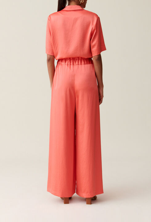 Pantal&oacute;n mandarina satinado