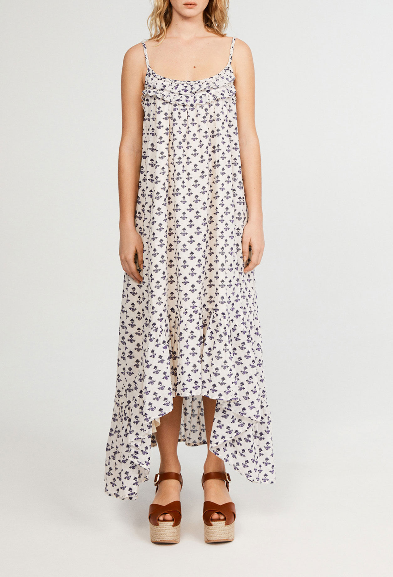 Vestido largo con tirantes
